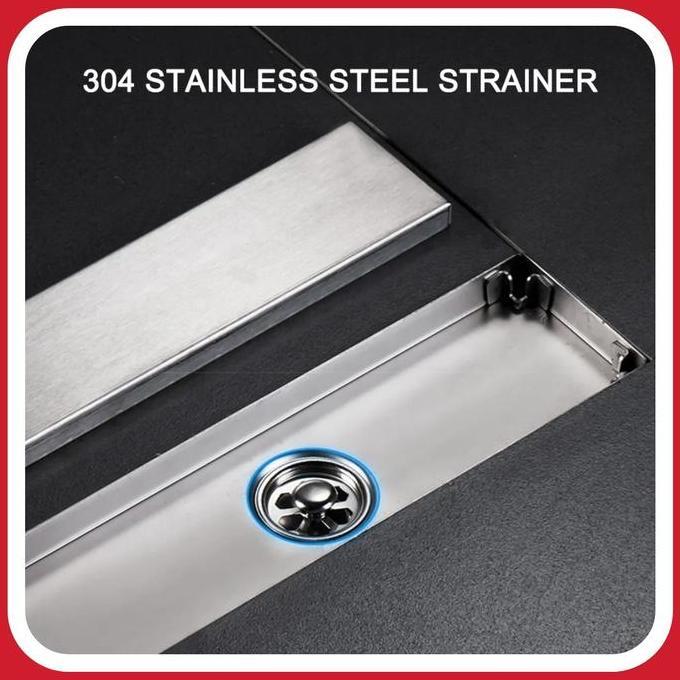 Floor Drain Stainless Sus 304 Persegi Panjang/Anti Bau/Anti Serangga