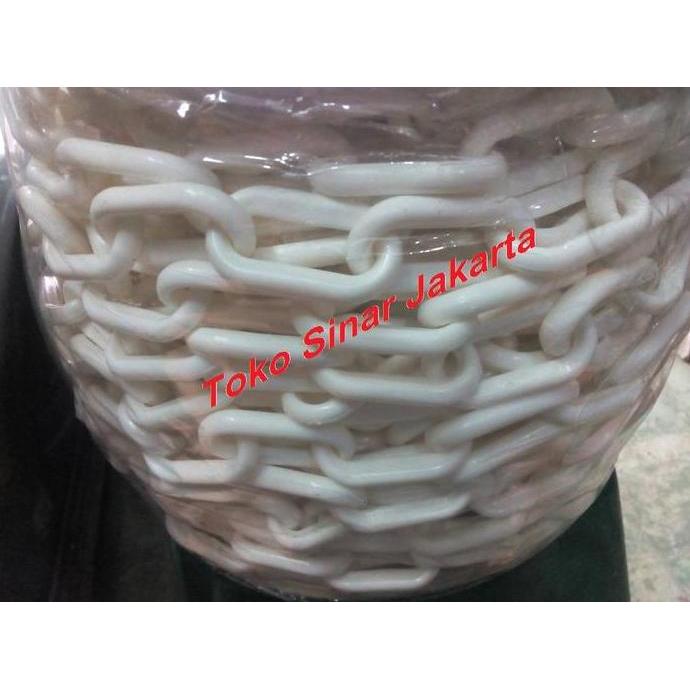 Rantai Plastik 8 mm ( Putih )