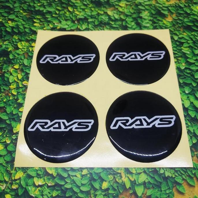 Cutting Sticker Timbul RAYS untuk Dop Tutup Velg Racing Mobil 55mm