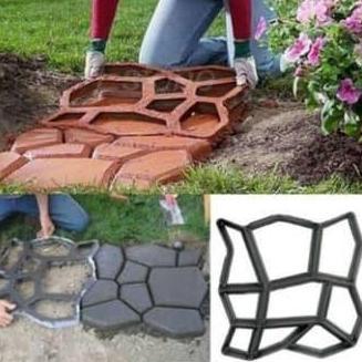 Cetakan Semen Batu Mold Semen Jalan Paving Block Conblock Taman Garden