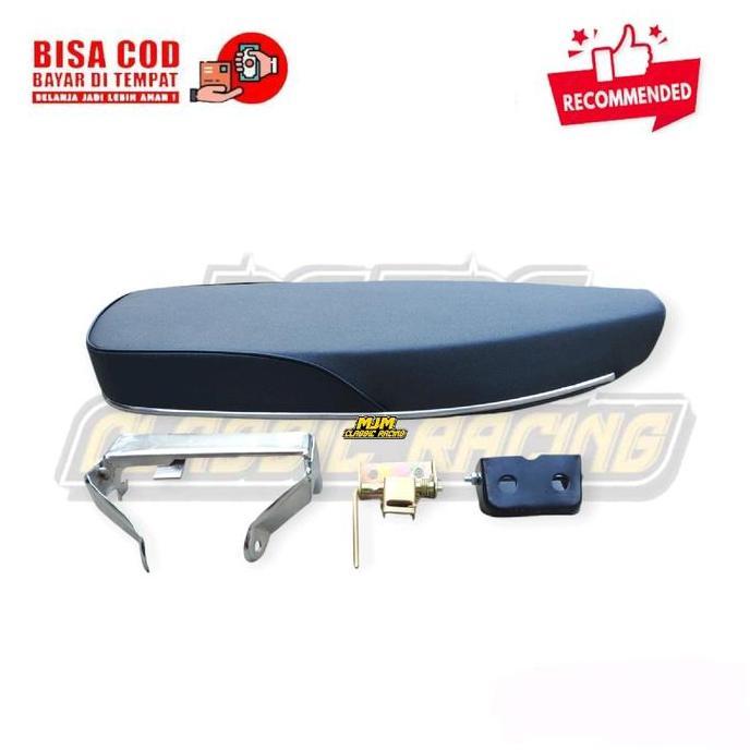 Jok Honda C70 Slim Tipis Fulset Pangkon Jok + Engsel + Kunci Jok