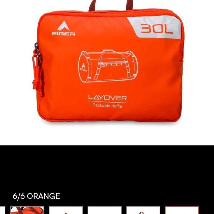 Ransel Eiger LAYOVER 30 Duffle Bag Orange