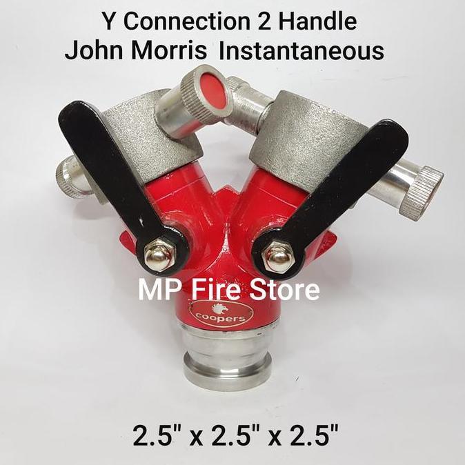 FIRE Y CONNECTION 2 HANDLE 2.5 x 2.5 x 2.5 JOHN MORRIS INSTANTANEOUS