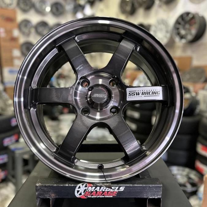 TE37 R16 PCD 4X114 BY SSW MADE IN THAILAND GREY
