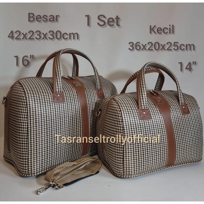 Tas Pakaian untuk wanita Polo Interclub besar&kecil 1set 100%original Travel