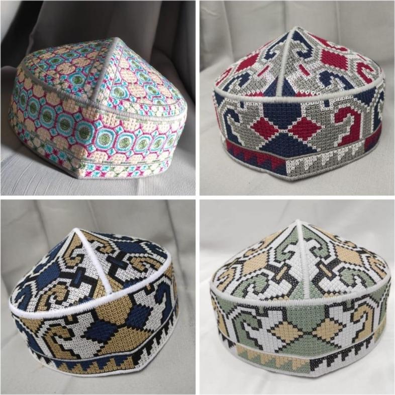 CUCI GUDANG PECI PAKISTAN EXCLUSIVE / PECI FULL BORDIR / PECI PRIA / KOPIAH PAKISTAN  / SONGKOK GROS