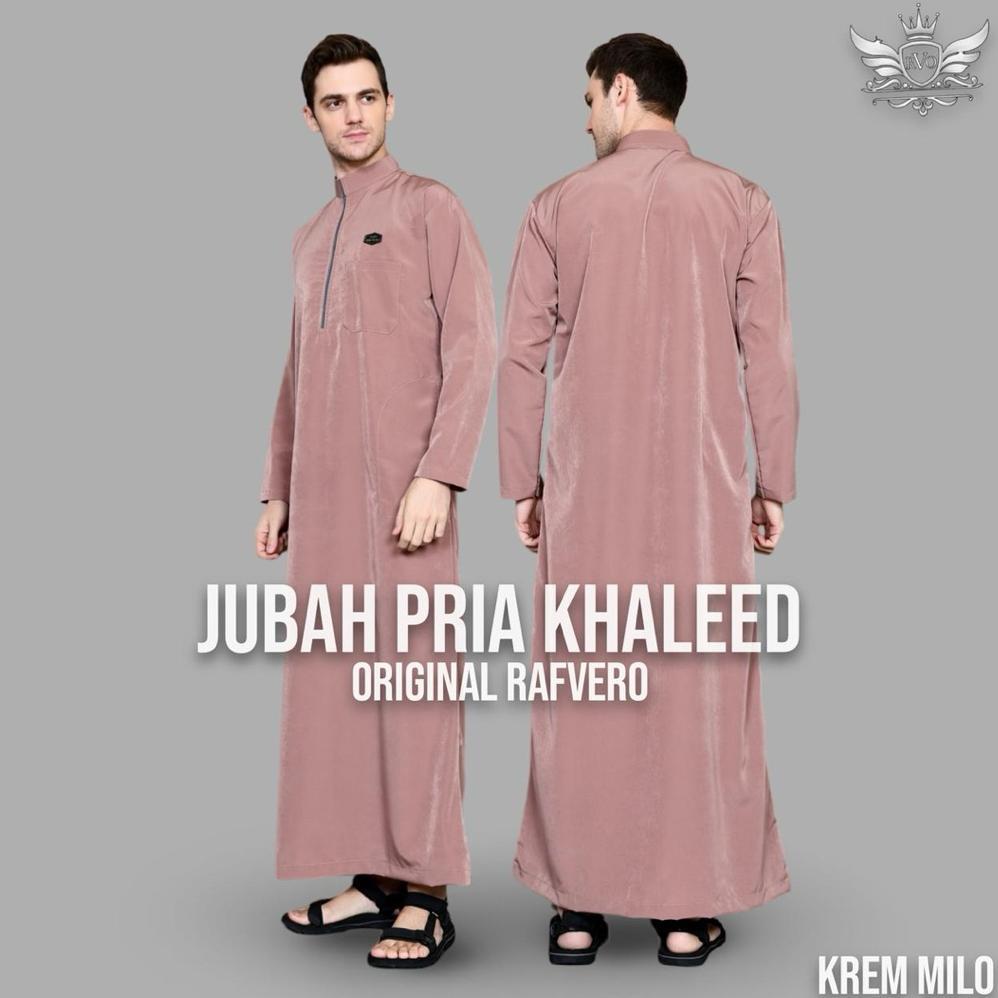 terbaru jubah khaleed pria - jubah katun toyobo premium - gamis pria dewasa hitam polos- gamis pria 