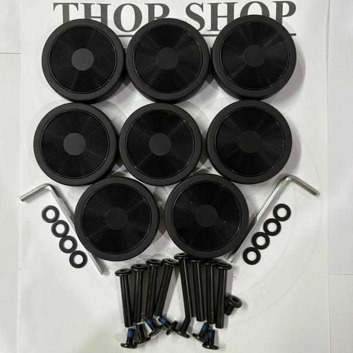 NEW roda koper 55 mm double wheel Slazenger samsonite delsey navy condotti elle antler universal