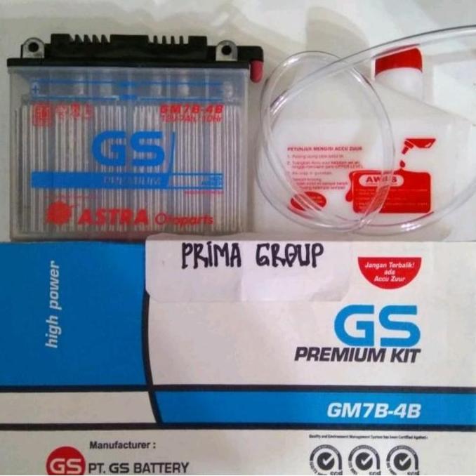 TERMURAH - AKI ACCU MOTOR GS ASTRA GM7B-4B UNTUK SCORPIO TIGER