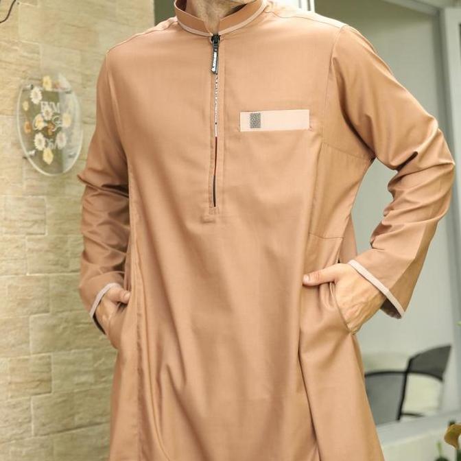 Gratong Jubah Pria Jubah Assyauqie Kombinasi