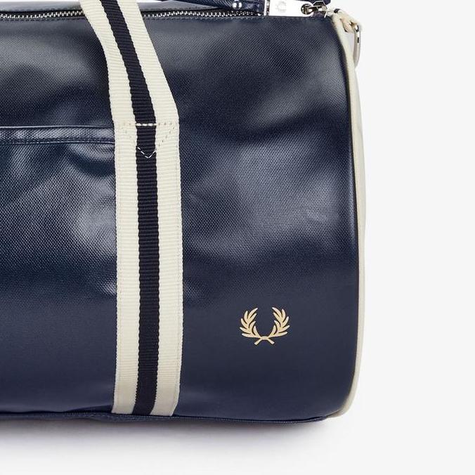TAS BARREL BAG FRED PERRY NAVY ORINAL%