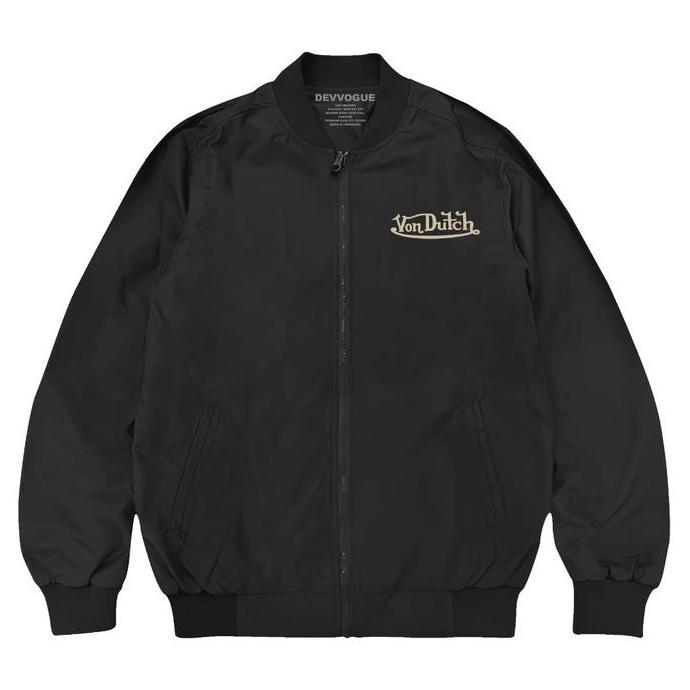 [NEW ARRIVAL] / DEVVOGUE  Jaket Bomber Pria Vondutch Bahan Taslan