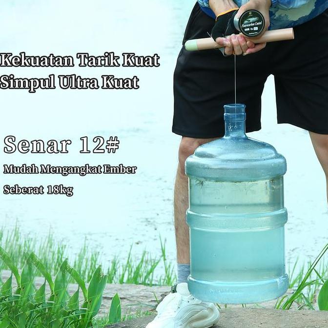 Bingolife Senar Pancing Fluorocarbon Coated 100m Ikan Besar Tali Pancing Nilon Mudah Tenggelam Kuat 