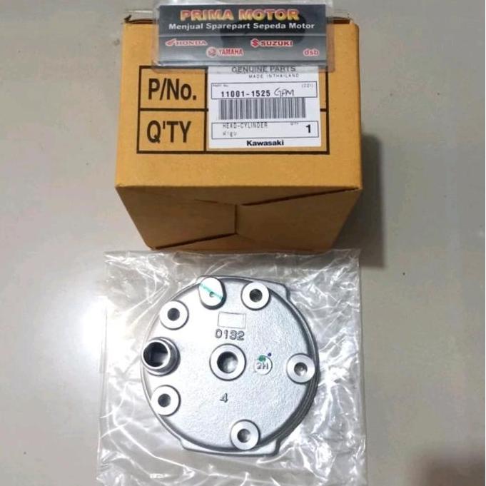 BLOK HEAD NINJA R RR SILVER DEKSEL NINJA R RR SILVER ORI KAWASAKI KGP