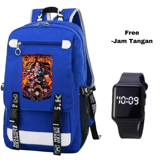 DI166 >> Tas ransel anime-Tas ransel One Piece-Tas sekolah karakter anime-Tas ransel keren anime-Tas