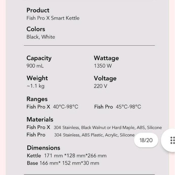 TERMURAH - Timemore Electric Kettle X Pro 900ml 1350 watt elektrik kettle Timemore