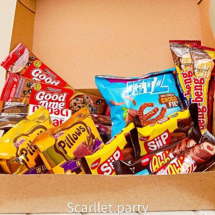 Terbaru Paket Snack Hampers Lebaran Ultah Birthday Cemilan Murah Meriah Makanan Wafer Chiki Coklat S