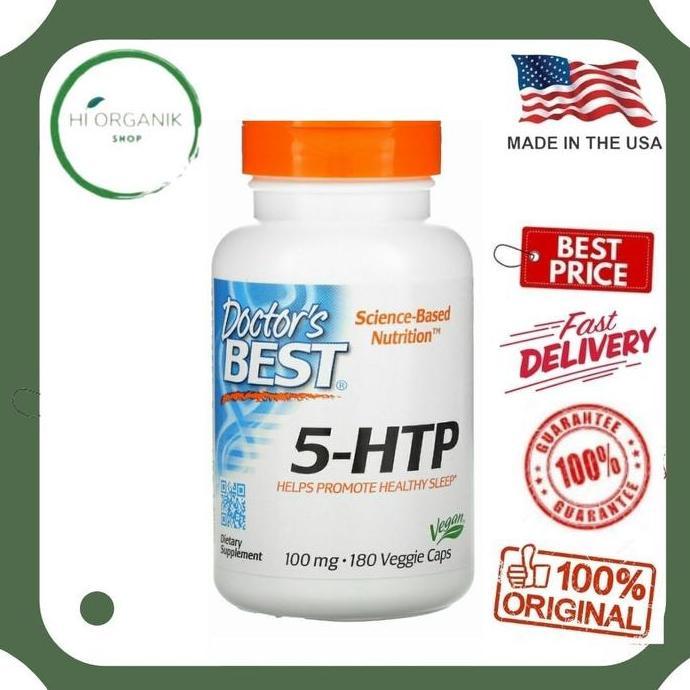 Doctor's Best 5-HTP 100 mg 180 Caps 5 HTP 5HTP Healthy Sleep