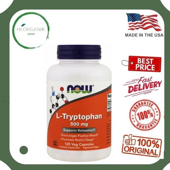 Now Foods L Tryptophan now tryptophan 500 mg 120 Veg tidur nyenyak