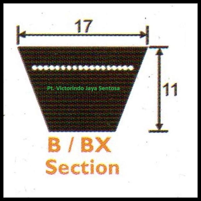 BEST DEAL VANBELT TALIKIPAS V BELT MITSUBOSHI B 61 , B61 ATAU B-61