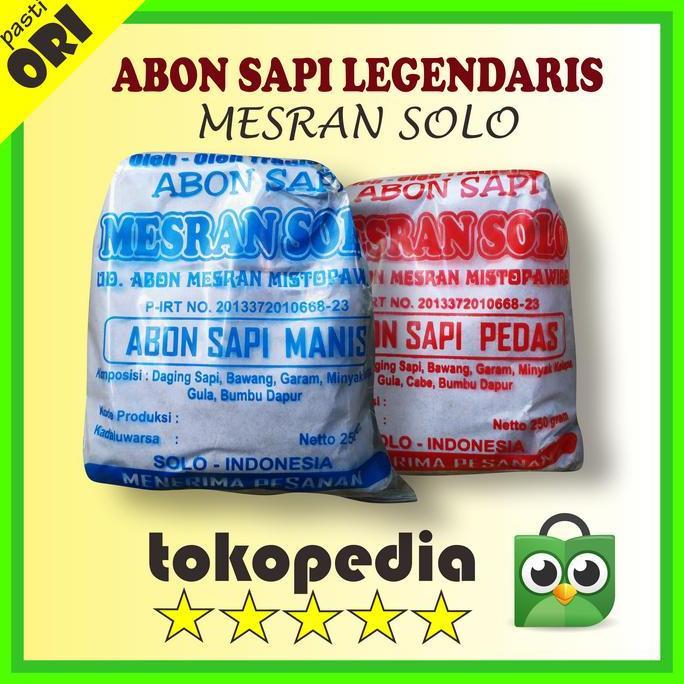 Abon Sapi Asli Khas Solo MESRAN SOLO - Manis & Pedas