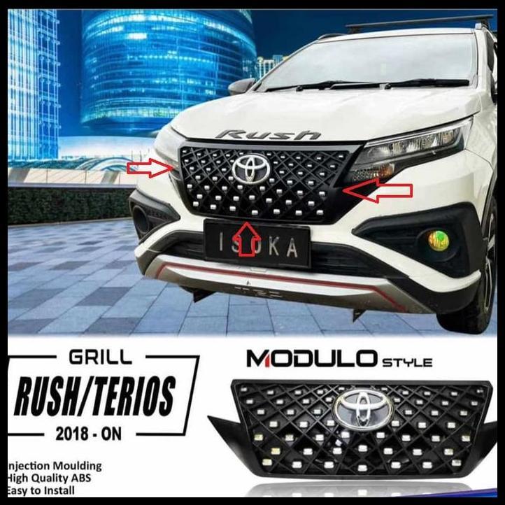 HOT DEAL GRILL DEPAN BUMPER RUSH TERIOS 2018 UP 