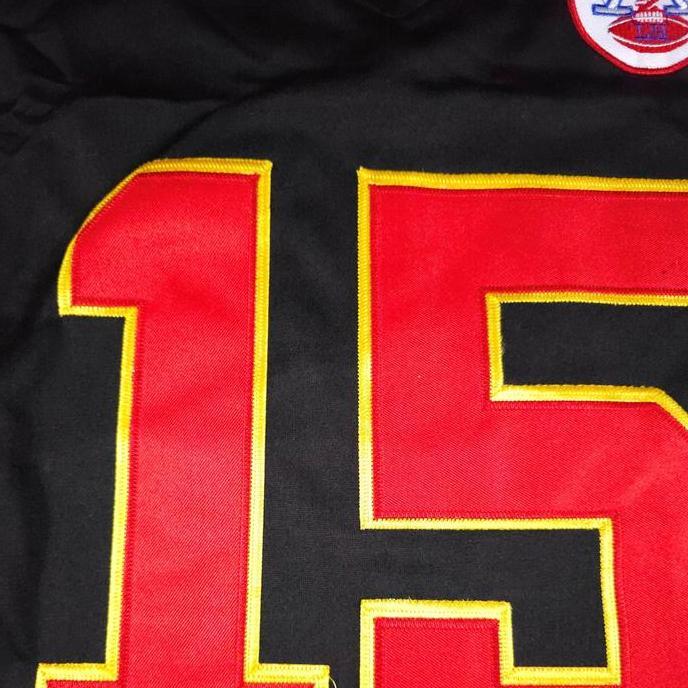 TERMURAH - BORDIR Baju Jersey Rugby Patrick Mahomes Kansas City Chiefs American Football