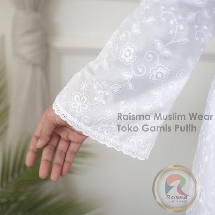 Raisma - Hannah Baju Setelan Wanita Warna Putih Perlengkapan Umroh haji Busana Ihrom Wanita