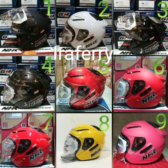 helm NHK R1 double visor solid