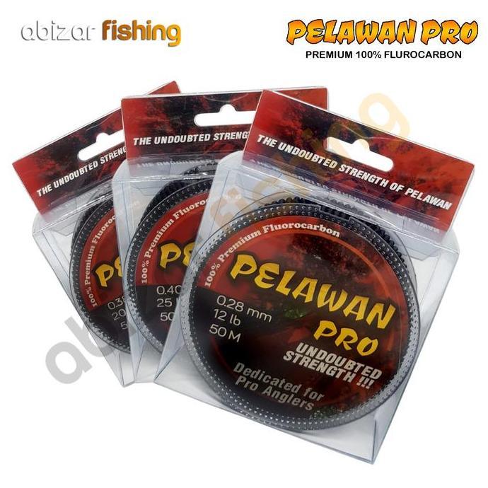 Leader Pelawan PRO Premium 100% Leader Fluorocarbon Senar Pancing Kuat &Tidak Keriting (TERBAIK) (TE