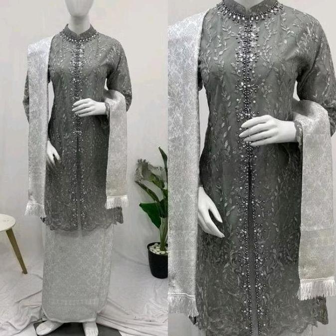 - TUNIK KEBAYA TILE PAYET BUTIK-KEBAYA MODERN (( KHUSUS SATU SET FREE SELENDANG PLUS HIJAB ))kebaya 