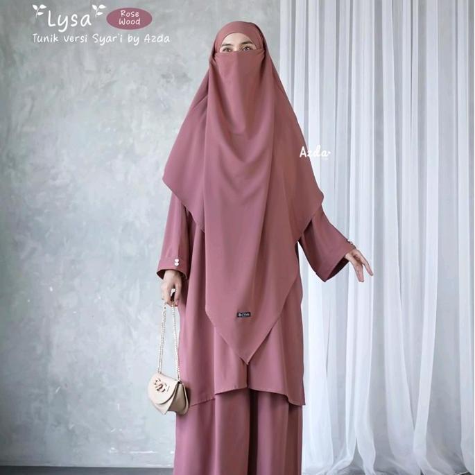 LYSA TUNIK SET ROK POLOS BY AZDA