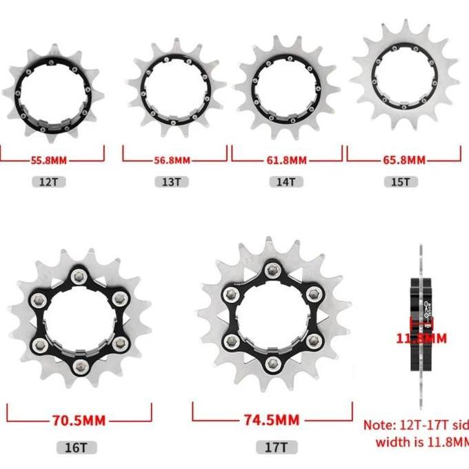 Muqzi COG Single Speed Adaptor Gear Single Speed Sepeda BMX Fixie MTB [terbaik]