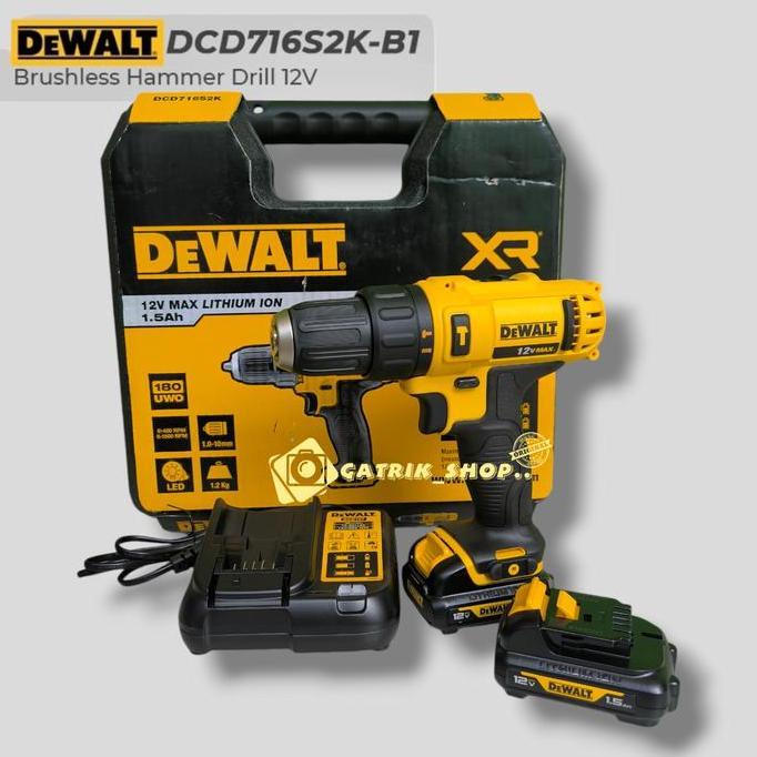 Dewalt DCD716 Bor Baterai Dewalt 12V Hammer Drill Dewalt DCD 716