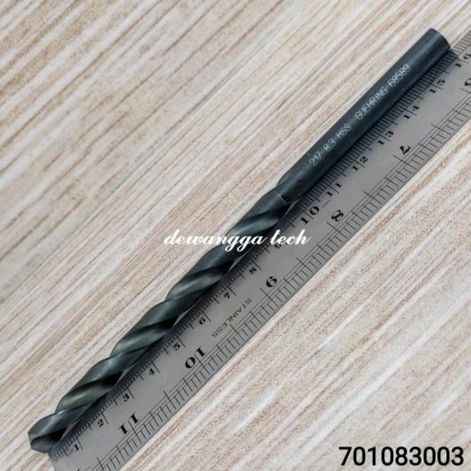 Guhring mata bor besi 8.3mm long drill 8.3 mm hss bor panjang 8 . 3 mm Germany