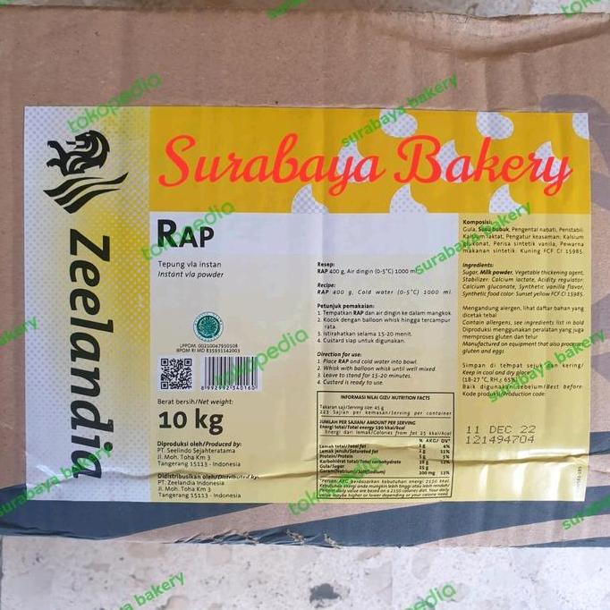 Tepung rap Zeelandia / Tepung Vla Instant Zeelandia 10kg