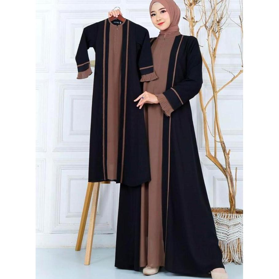 gamis abaya syar'i umroh couple ibu dan anak perempuan terbaru HARGA SATUAN