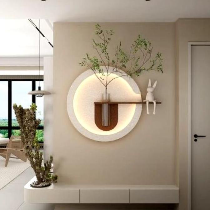 HIDROAQUATIC Pajangan Dinding Estetik HIASAN DINDING BINGKAI VAS 50cm Dekorasi Ruangan Home Decor Ae