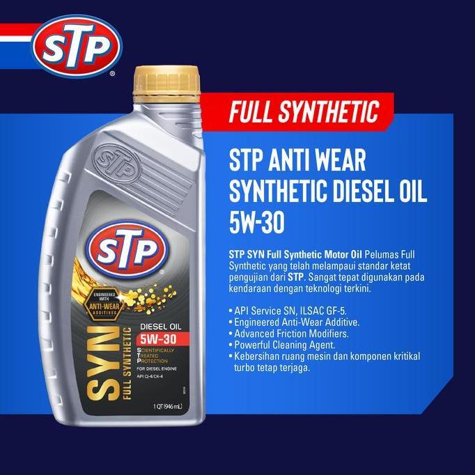 STP Full Synthetic Diesel Oil 5W-30 Oli Mesin Mobil Sintetik