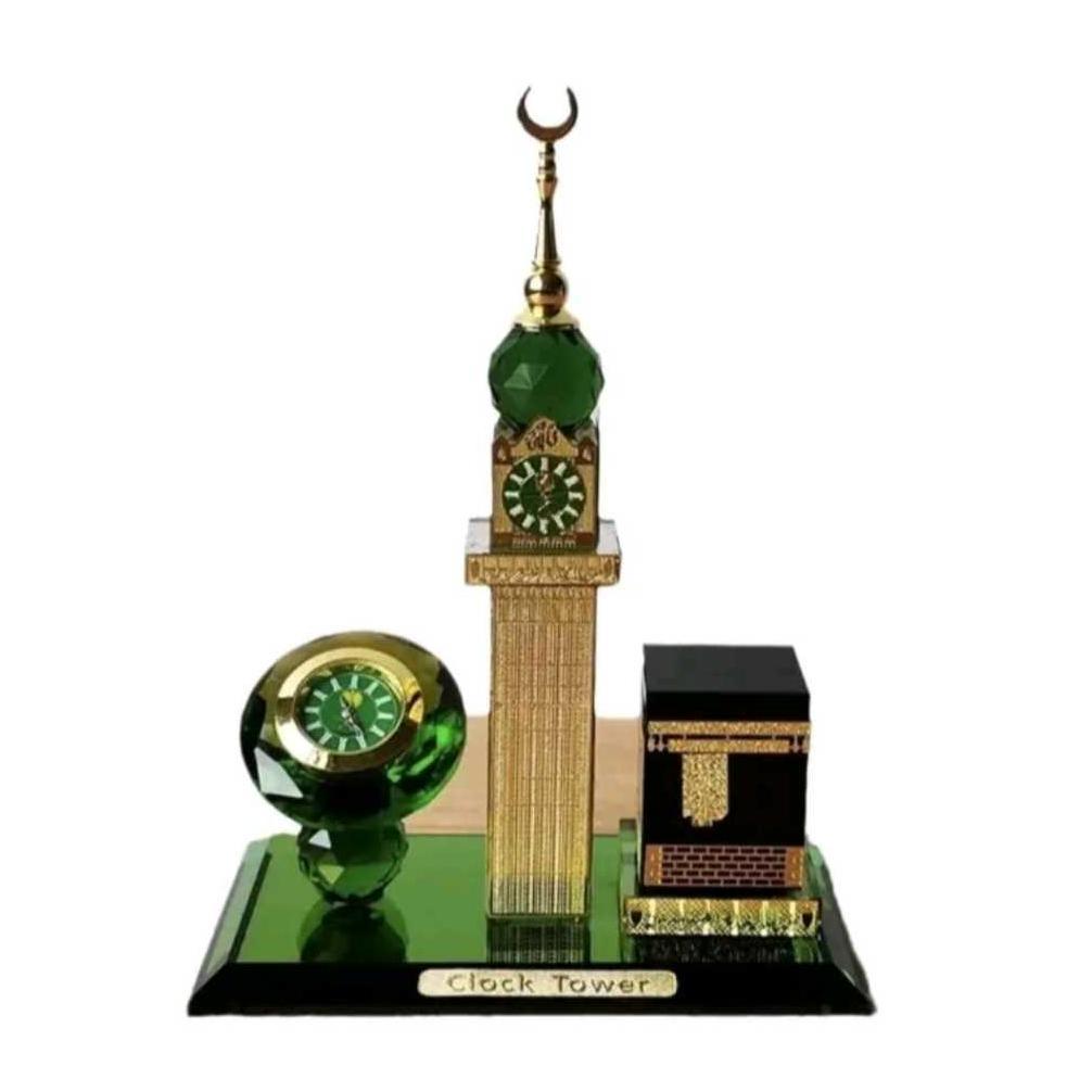 (AGA) Miniatur Kristal Kabah Menara Jam Tower Mekah