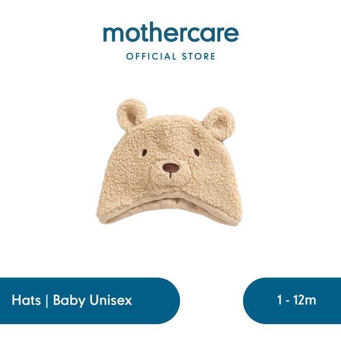 Promo Bulan Ini Mothercare Fluffy Bear Baby Hat - Topi Bayi Unisex (Krem)
