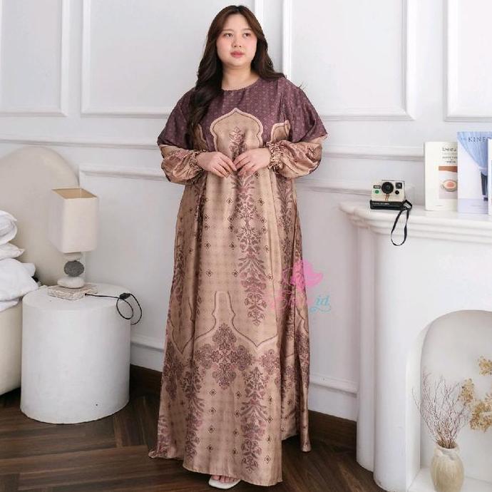 Gamis amaya silk Jumbo ld 120 130 dan 140 cm