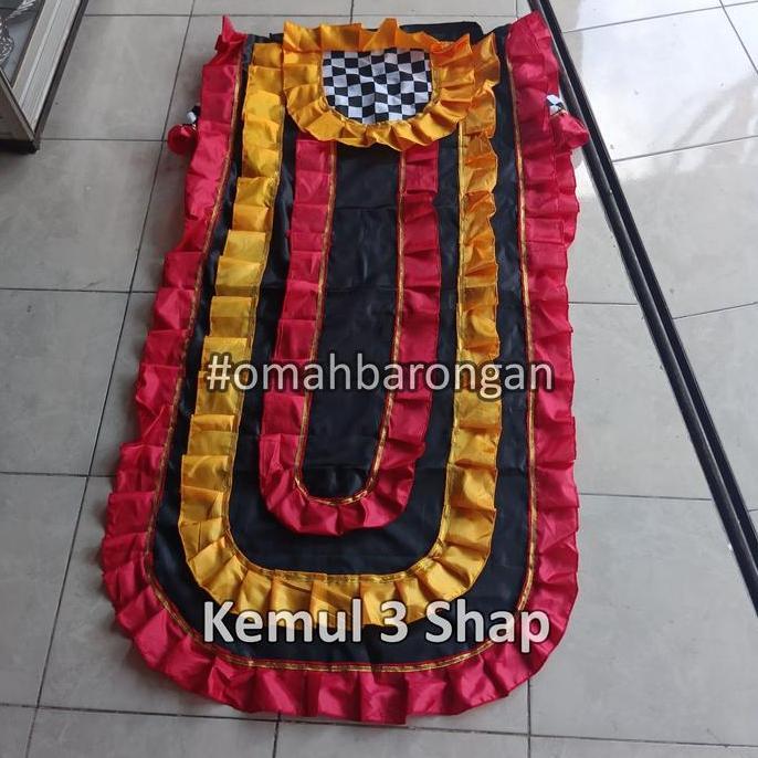 Saless Kemul Barongan Anak Sd Pentas Dewasa Warna Biru Hitam Merah Kuning Hijau