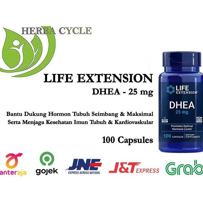 Life Extension DHEA 25 mg Dehydroepiandrosterone 100 capsules ORI USA