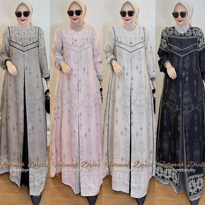Fateemah Dress Amorebyruby / Gamis Fateemah Amorebyruby