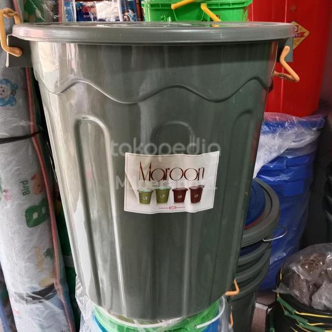 MAROON Ember Plastik 80 Liter Tutup/ Tong Air