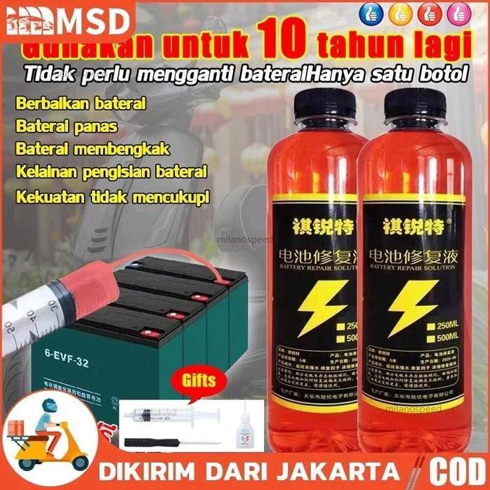 500Ml Cairan Perbaikan Aki Cairan Eletrolit Aki Kering Perbaikan Baterai Air Aki Cairan Kering Caira