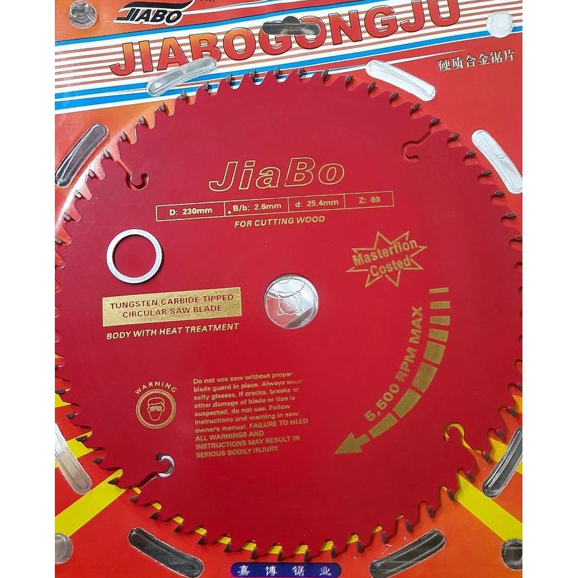 Mata Gergaji Bulat TCT / Circular Saw Blade 9 " in inch x 60 T Gigi