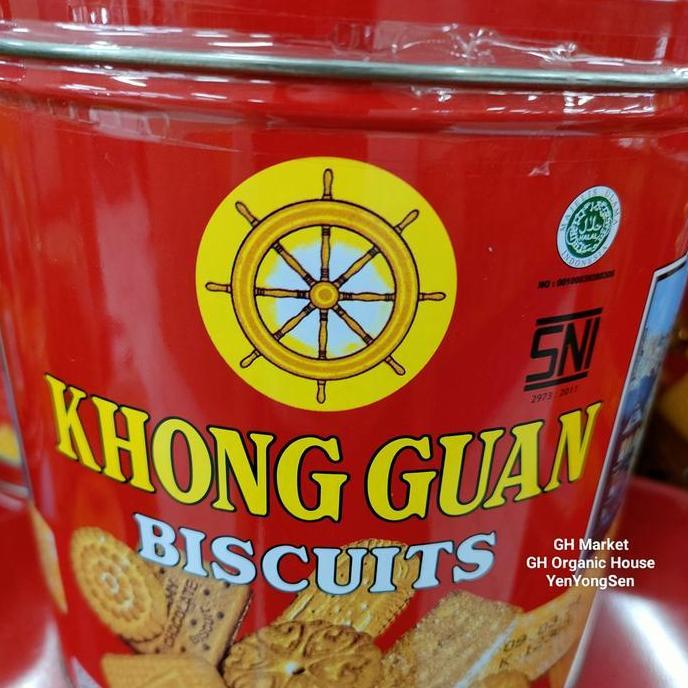 Biskuit Khong Guan 650g Kaleng Bulat Biscuit KhongGuan Tin Roti Kering
