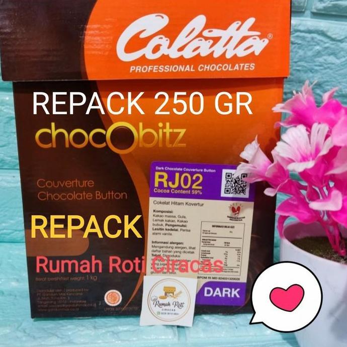 COLATTA 250GR CHOCOBITZ COUVERTURE 250 DARK GR 59% COLATA CHOCO BITZ